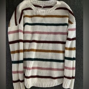 Multi colored stripped sweater
